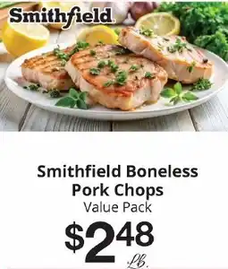 Hays Supermarket Smithfield Boneless Pork Chops offer