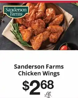 Hays Supermarket Sanderson Farms Chicken Wings offer