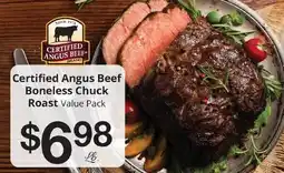 Hays Supermarket Certified Angus Beef Boneless Chuck Roast offer