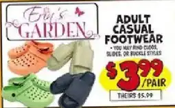 Ollie's Eri's Garden adult casual footwear offer