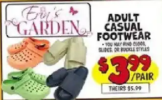 Eri's Garden adult casual footwear
