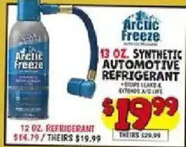 Arctic Freeze synthetic automotive refrigerant