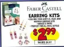 Ollie's Faber Castell Earring Kits offer