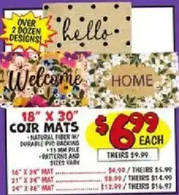 Ollie's Coir Mats offer