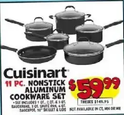Ollie's Cuisinart 11 pc nonstick aluminum cookware set offer