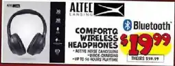 Ollie's Altec Lansing ComfortQ Wireless Headphones offer