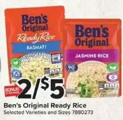 Giant Food Ben's Original Ready Rice offer