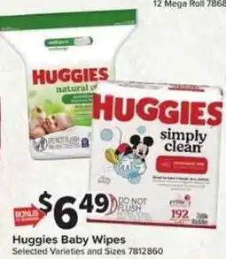 Giant Food Huggies Baby Wipes offer