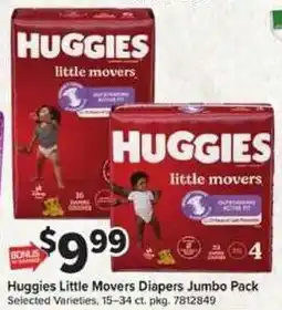 Giant Food Huggies Little Movers Diapers offer