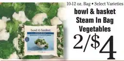 Morton Williams bowl & basket steam in bag vegetables offer
