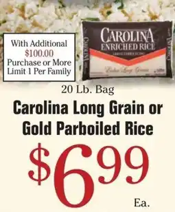 Morton Williams Carolina long grain or gold parboiled rice offer