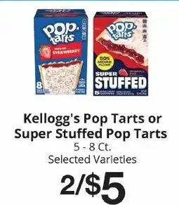 Hays Supermarket Kellogg's Pop Tarts or Super Stuffed Pop Tarts offer