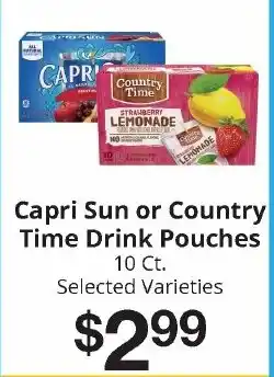 Hays Supermarket Capri Sun or Country Time Drink Pouches offer