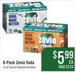 Haggen Food 6-Pack Zevia Soda offer