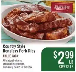 Haggen Food Country Style Boneless Pork Ribs offer