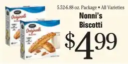 Morton Williams Nonni's Biscotti offer