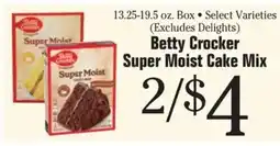 Morton Williams Betty Crocker Super Moist Cake Mix offer
