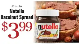 Morton Williams Nutella hazelnut spread offer