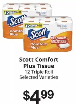 Hays Supermarket Scott Comfort Plus Tissue offer