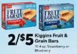 Save a Lot Kiggins Fruit & Grain Bars offer