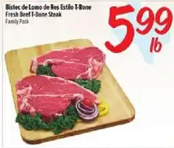 Fiesta Mart Fresh Beef T-Bone Steak offer