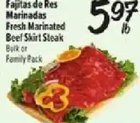 Fiesta Mart Fresh Marinated Beef Skirt Steak offer