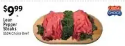 Associated Lean Pepper Steaks offer