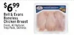 Associated Bell & Evans Boneless Chicken Breast offer