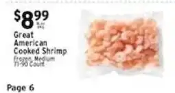 Associated Great American Cooked Shrimp offer