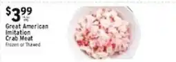Associated Great American Imitation Crab Meat offer