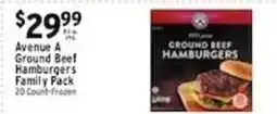 Associated Avenue A Ground Beef Hamburgers offer