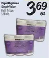 El Super Simply Value Bath Tissue offer