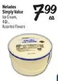 El Super Helados Simply Value Ice Cream offer