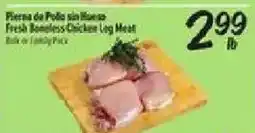 El Super Fresh Boneless Chicken Log Meat offer