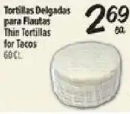 El Super Thin Tortillas for Tacos offer