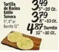 El Super Tortilla de Harina Estilo Sonora offer