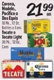 El Super Corona, Modelo, Pacifico or Dos Equis offer