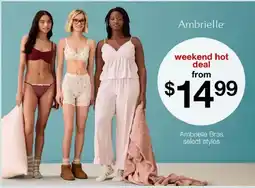 JC Penney Ambrielle Bras select styles offer