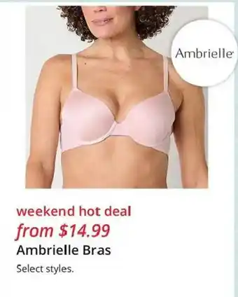 JC Penney Ambrielle Bras offer