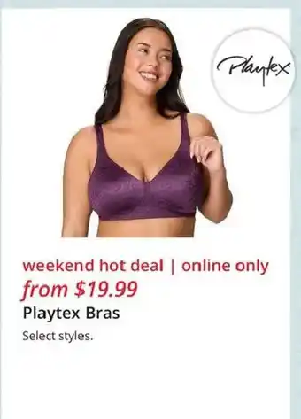 JC Penney Playtex Bras offer