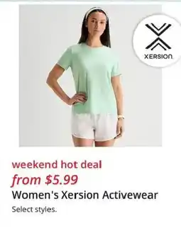 JC Penney Women's Xersion Activewear offer