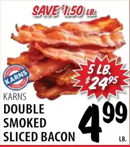 Karns Karns double smoked sliced bacon offer