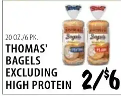 Karns Thomas' bagels excluding high protein offer