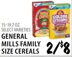 Karns General Mills family size cereals offer