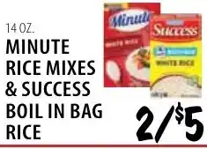 Karns Minute rice mixes & success boil in bag rice offer