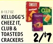 Karns Kellogg's Cheez It, Club & Toasteds Crackers offer