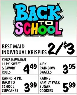 Karns Best Maid individual krispies offer
