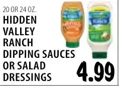 Hidden Valley Ranch Dipping Sauces or Salad Dressings