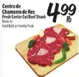 El Super Centro de Chamorro de Res Fresh Center Cut Beef Shank offer