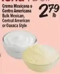 El Super Crema Mexicana or Central American Style offer
